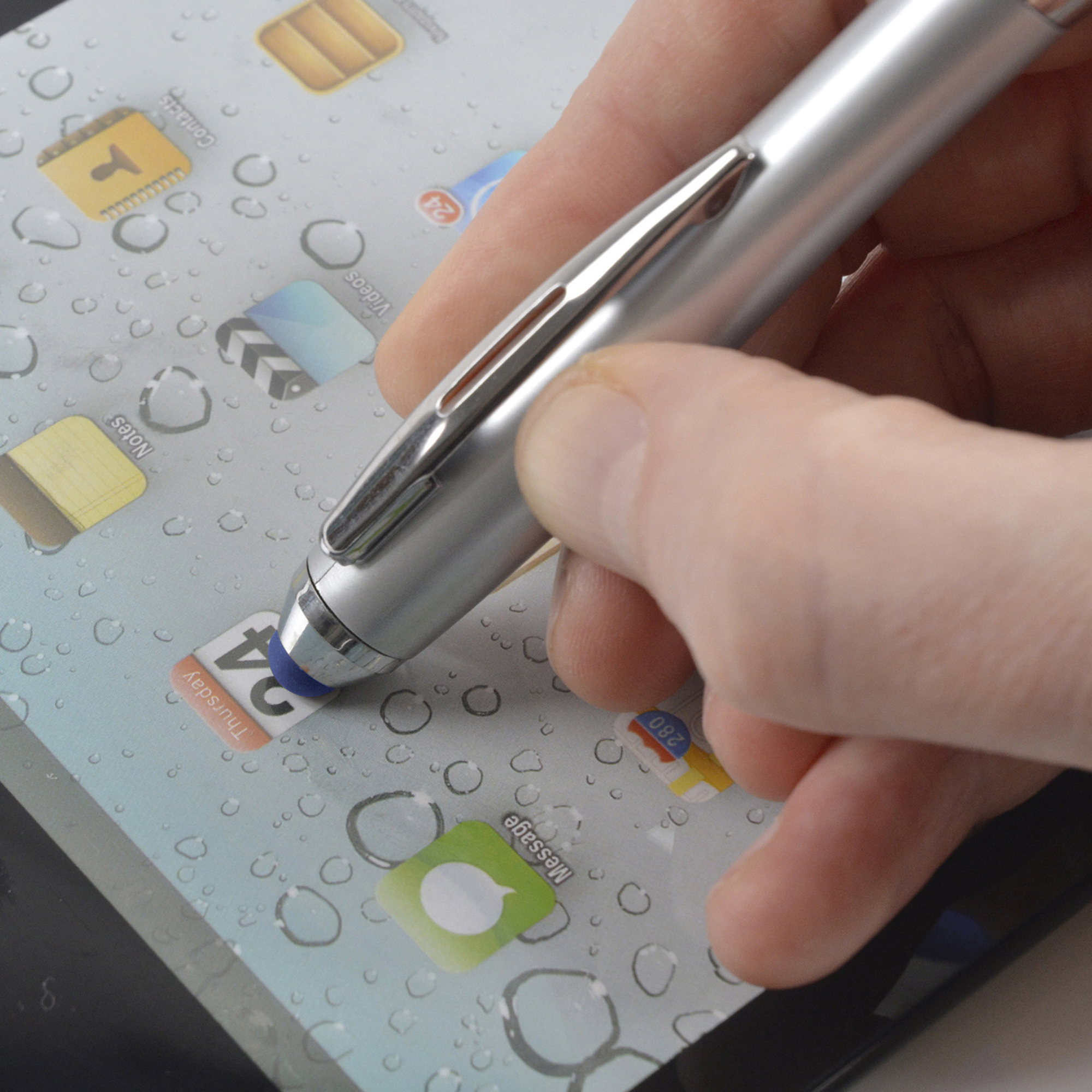 Picture of Shanghai Soft Stylus Ball Pen (silver barrel)